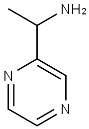 1-(吡嗪-2-基)乙胺,179323-60-5,结构式