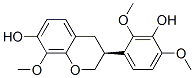 [S,(-)]-3,4-Dihydro-3-(3-hydroxy-2,4-dimethoxyphenyl)-8-methoxy-2H-1-benzopyran-7-ol Structure