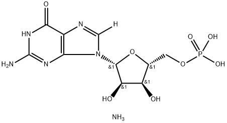 GUANOSINE 5'-MONOPHOSPHATE-[8-3H] DIAMMONIUM SALT,179382-90-2,结构式