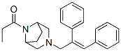 3-(2,3-ジフェニルアリル)-8-プロピオニル-3,8-ジアザビシクロ[3.2.1]オクタン 化学構造式