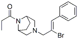 3-(2-Bromo-3-phenylallyl)-8-propionyl-3,8-diazabicyclo[3.2.1]octane Struktur