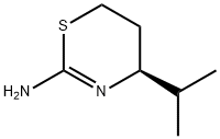 4H-1,3-Thiazin-2-amine,5,6-dihydro-4-(1-methylethyl)-,(S)-(9CI) 结构式