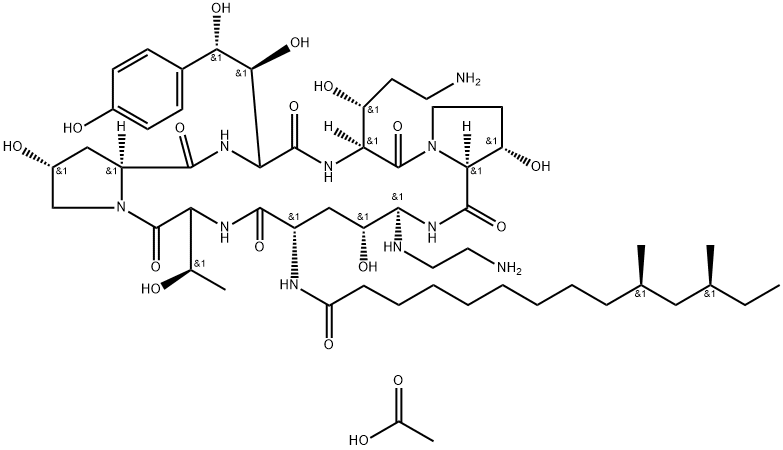 Caspofungin diacetate