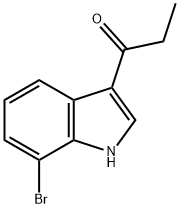 1-Propanone, 1-(7-broMo-1H-indol-3-yl)-,179473-61-1,结构式