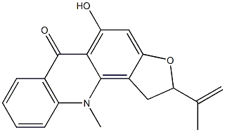 芸香日酮, 17948-33-3, 结构式