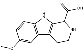 6-甲氧基-1,2,3,4-四氢-9H-吡啶并[3,4-B]吲哚-1-甲酸, 17952-63-5, 结构式