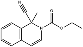 1-Methyl-1-cyanoisoquinoline-2(1H)-carboxylic acid ethyl ester Structure