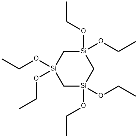 1,1,3,3,5,5-六乙氧基-1,3,5-三硅代环己烷, 17955-67-8, 结构式