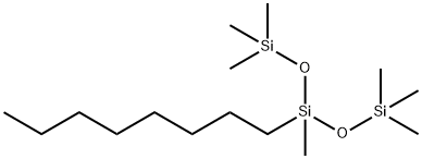 1,1,1,3,5,5,5-ヘプタメチル-3-オクチルペンタントリシロキサン 化学構造式