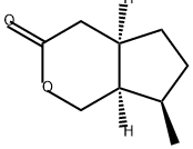 (6R)-9-methyl-3-oxabicyclo[4.3.0]nonan-4-one Structure