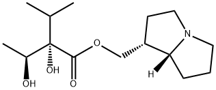 (2S,3S)-2,3-Dihydroxy-2-isopropylbutanoic acid [(1R,7aR)-hexahydro-1H-pyrrolizin-1-yl]methyl ester Structure