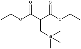2-[(三甲基硅基)甲基]丙二酸乙酯, 17962-38-8, 结构式