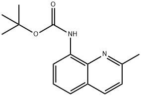 N-Boc-8-amino-2-methylquinoline 结构式