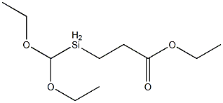 3-[Diethoxy(methyl)silyl]propionic acid ethyl ester Structure