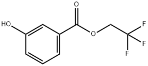 Benzoic acid, 3-hydroxy-, 2,2,2-trifluoroethyl ester Struktur