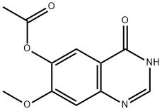 3,4-二氢-7-甲氧基-4-氧代喹唑啉-6-醇乙酸酯,179688-53-0,结构式