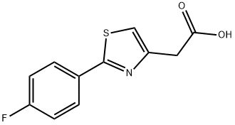 2-[2-(4-氟苯基)-1,3-噻唑-4-基]乙酸,17969-24-3,结构式