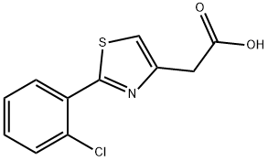 2-(2-CHLOROPHENYL)-1,3-THIAZOL-4-YL]ACETIC ACID Structure