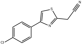 2-[4-(4-FLUOROPHENYL)-1,3-THIAZOL-2-YL]ACETONITRILE Structure