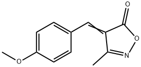 4-[(4-Methoxyphenyl)methylene]-3-methylisoxazol-5(4H)-one 结构式