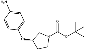 (S)-1-BOC-3-(4-AMINOPHENOXY)-PYRROLIDINE Struktur