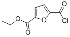 2-Furancarboxylic acid, 5-(chlorocarbonyl)-, ethyl ester (9CI) 化学構造式