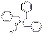 (ホルミルオキシ)トリス(フェニルメチル)スタンナン 化学構造式