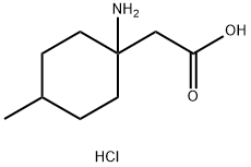 (1-amino-4-methylcyclohexyl)acetic acid hydrochloride Structure