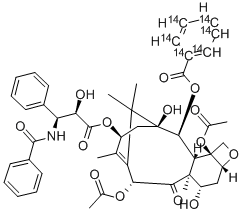 PACLITAXEL-(2-BENZOYL RING-UL-14C) 结构式