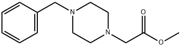 2-(4-ベンジルピペラジン-1-イル)酢酸メチル 化学構造式