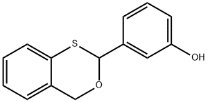 Phenol, 3-(4H-3,1-benzoxathiin-2-yl)- (9CI) 结构式