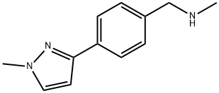 n-methyl-4-(1-methyl-1h-pyrazol-3-yl)benzylamine 化学構造式