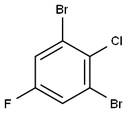 1-CHLORO-2,6-DIBROMO-4-FLUOROBENZENE Structure
