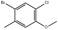 1-ブロモ-5-クロロ-4-メトキシ-2-メチルベンゼン 化学構造式