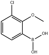 3-CHLORO-2-METHOXYPHENYLBORONIC ACID Structure