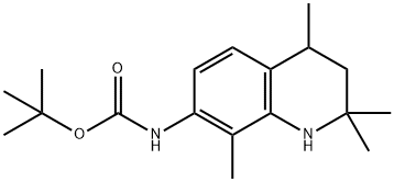 (1,2,3,4-四氢-2,2,4,8-四甲基-7-喹啉基)氨基甲酸叔丁酯,179898-63-6,结构式