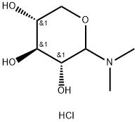 (3R,4S,5R)-2-dimethylaminooxane-3,4,5-triol hydrochloride 结构式