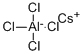 四氯铝酸铯,17992-03-9,结构式