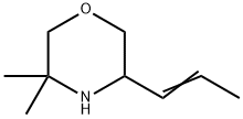 Morpholine,  3,3-dimethyl-5-(1-propenyl)-  (9CI) Structure