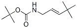 Carbamic acid, (4,4-dimethyl-2-pentenyl)-, 1,1-dimethylethyl ester, (E)- (9CI) Struktur