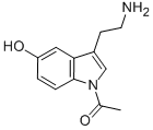 N-乙酰基-5-羟色胺 结构式