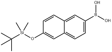 6-叔丁基二甲基硅氧基-2-萘硼酸,179942-45-1,结构式