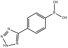 4-(テトラゾール-5-イル)フェニルボロン酸 化学構造式