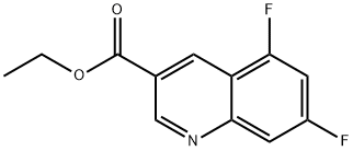 ethyl 5,7-difluoroquinoline-3-carboxylate Struktur
