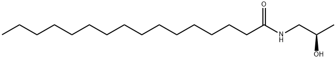 N-(2R-HYDROXYPROPYL)-HEXADECANAMIDE 结构式
