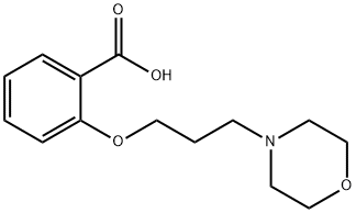 2-(3-Morpholin-4-yl-propoxy)-benzoic acid 化学構造式