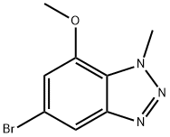 5-溴-7-甲氧基-1-甲基-1H-苯并[D][1,2,3]三唑, 1799973-82-2, 结构式