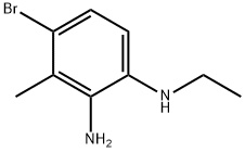 4-溴-N1-乙基-3-甲基-1,2-苯二胺 结构式