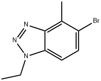 5-Bromo-1-ethyl-4-methyl-1H-benzo[d][1,2,3]triazole Structure