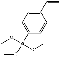 (4-ethenylphenyl) trimethoxy-Silane Struktur
